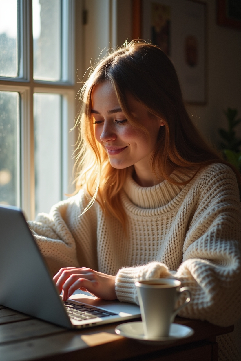 flux dev a scandinavian girl with a soft smile wearing an over 2