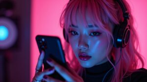 flux dev koreanamerican dj with cottoncandy pink hair in halfu 3